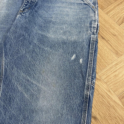 Carhartt baggy carpenter jeans y2k Loose straight blue thick denim cargo pants
