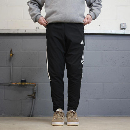 Y2k Adidas tracksuit bottoms M 00s style sportswear joggers mesh unlined track pants logo trackies