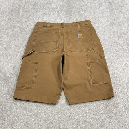 Carhartt cargo shorts y2k faded tan Double knee carpenter skater style work shorts