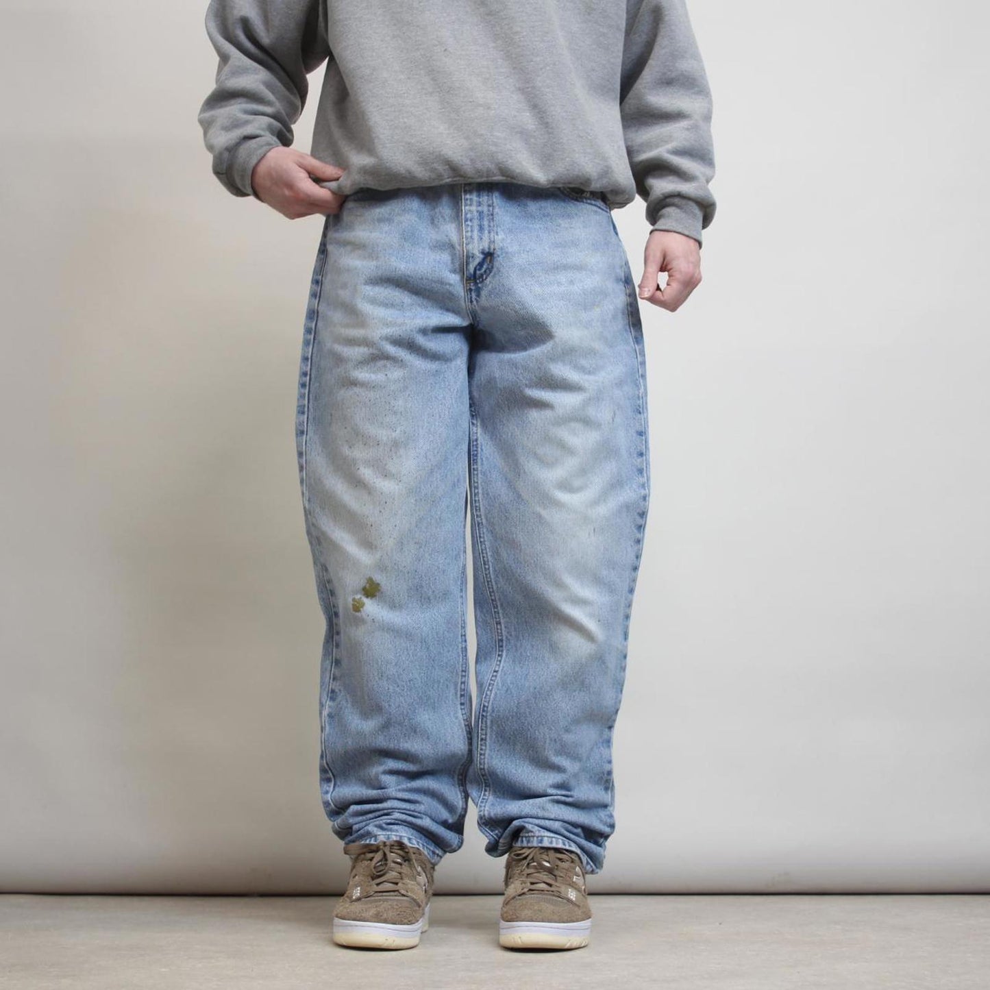 Mens Carhartt jeans W36 L34 loose thick 90s style denim jeans