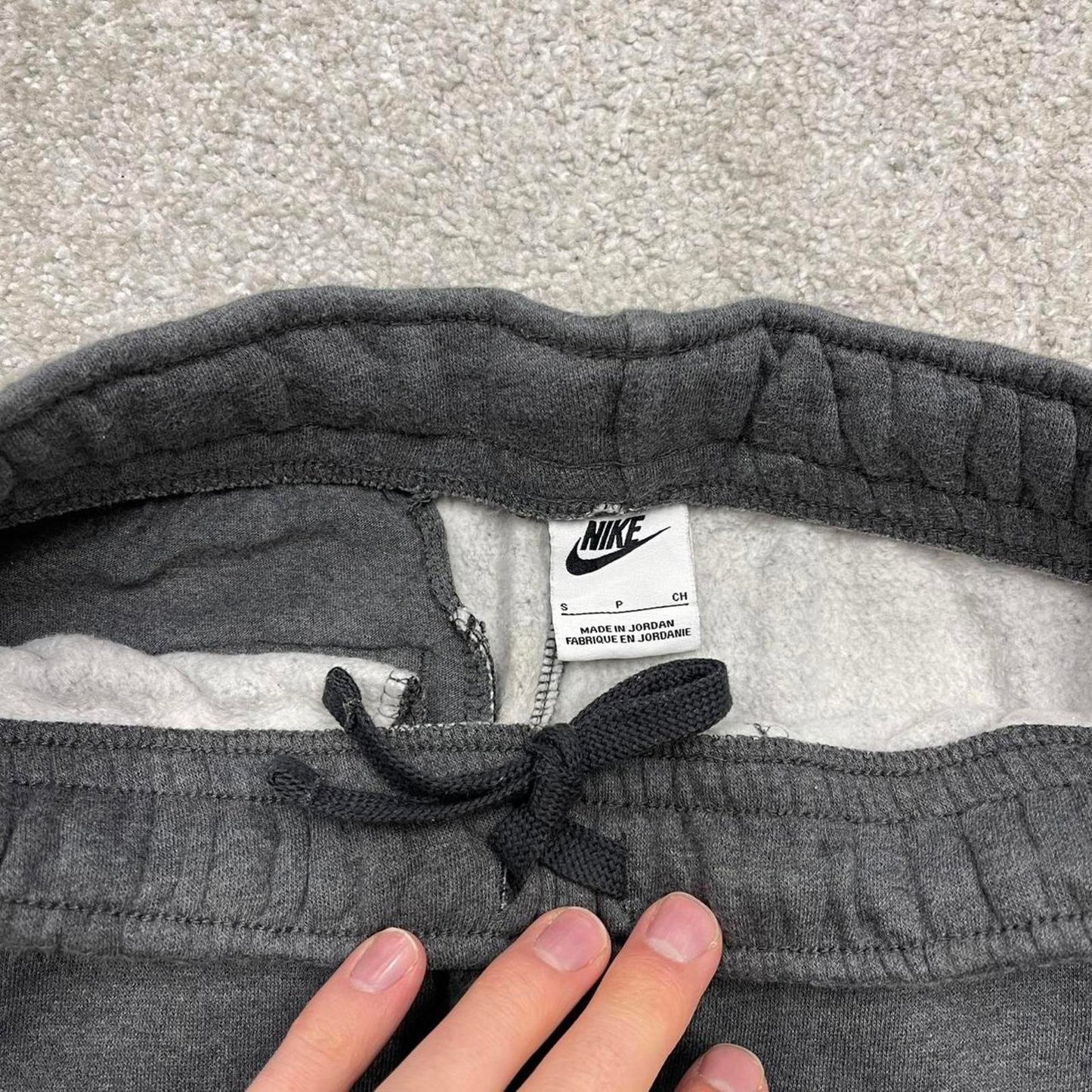 Vintage y2k Nike sweatpants joggers grey Swoosh logo gym drawstring track pants