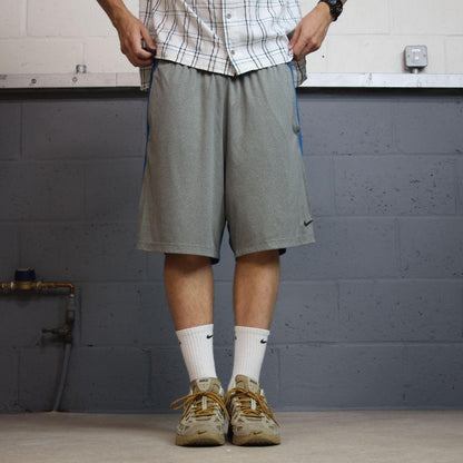 Nike baggy sports shorts y2k loose grey Dri-Fit comfy floaty summer gym shorts