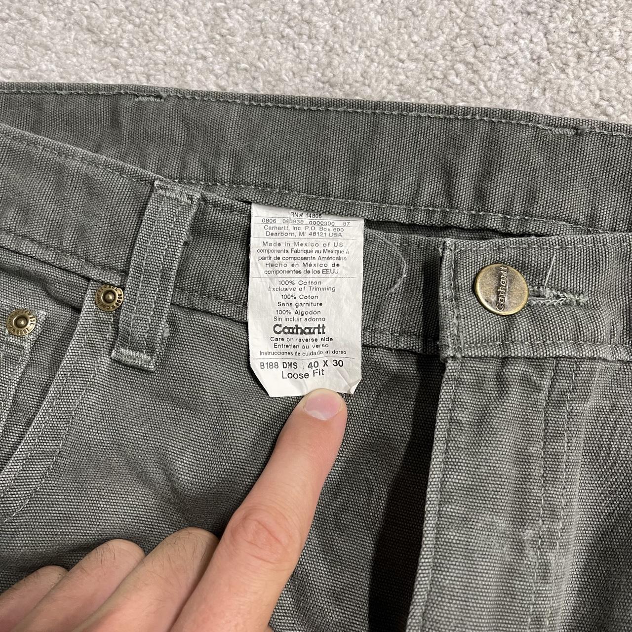 Carhartt double knee carpenter jeans Y2K green Loose fit baggy cargo utility pants wide leg