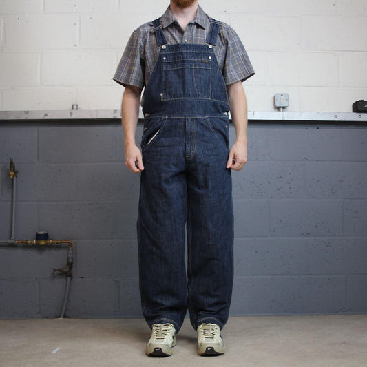 Vintage Levi’s Silvertab dungarees 00s denim overalls blue Patch and embroidered logo
