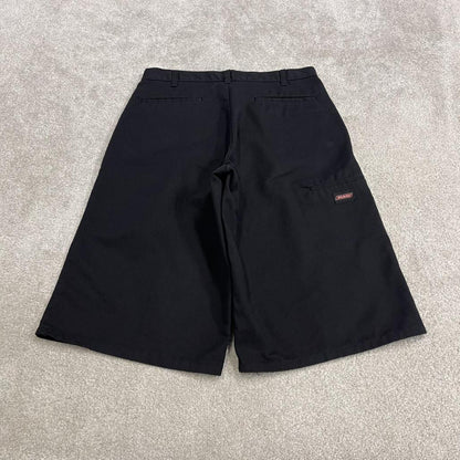 Dickies baggy chink shorts long leg black Twill chino skater surfer style shorts