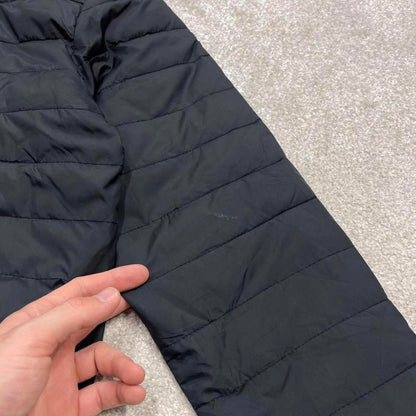 00s Quiksilver technical padded jacket M men's black y2k style hooded winter coat
