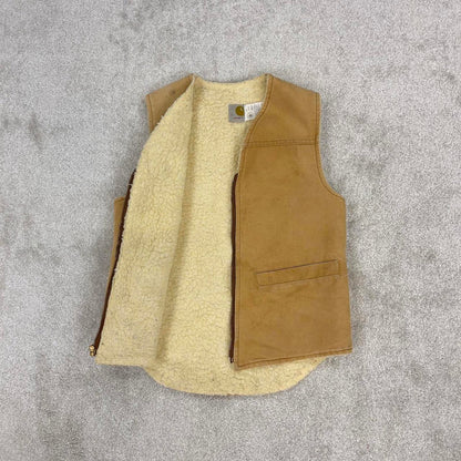Tan vintage 1985 Carhartt Gilet XS
