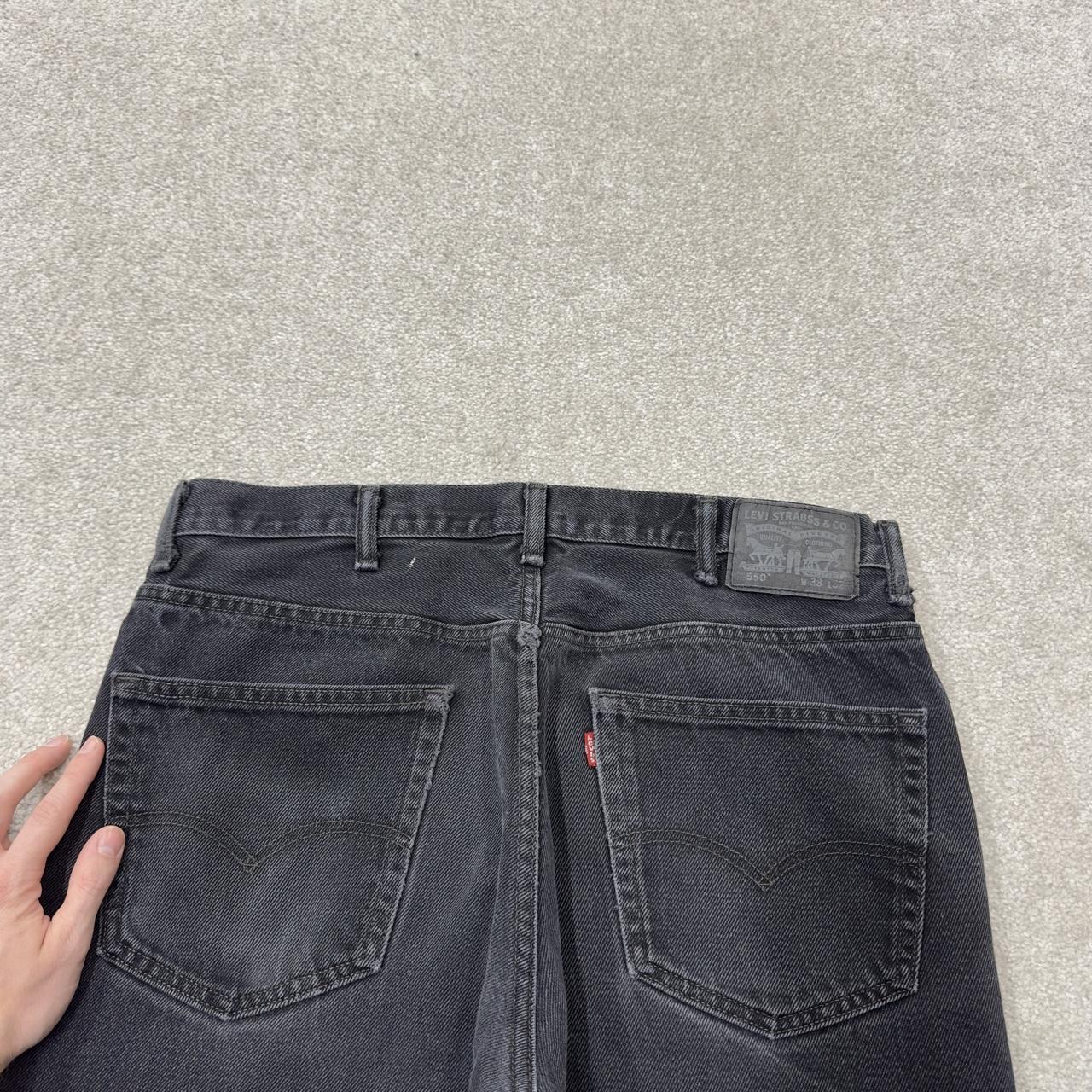 Levi’s 550 jeans y2k black denim Levi’s loose straight leg red tab logo pants