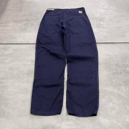 Carhartt FR pants W28 L30 loose navy 90s style skater pants