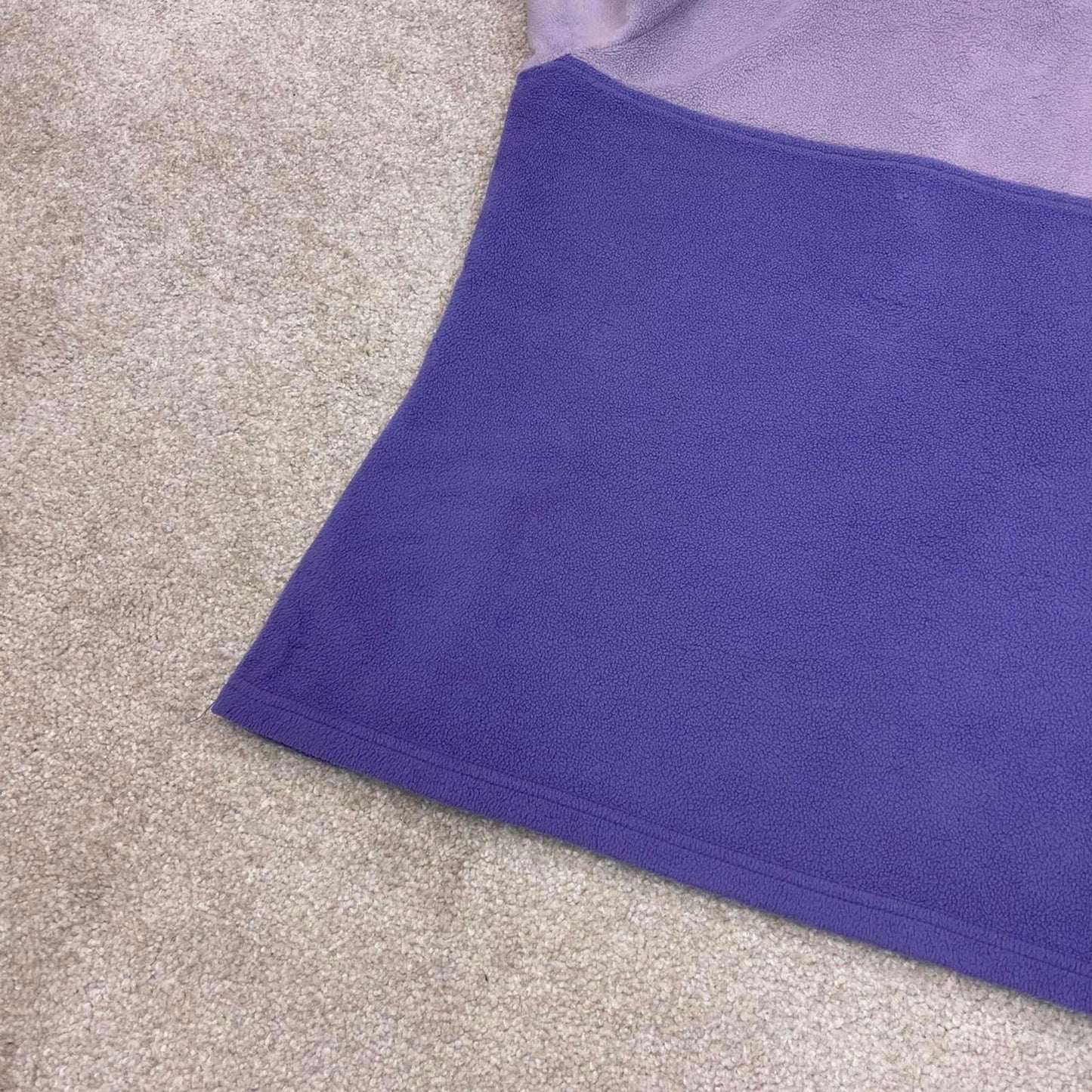 Purple Womens Columbia technical snap t fleece Small y2k style autumn