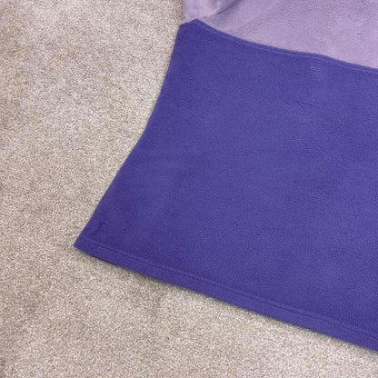 Purple Womens Columbia technical snap t fleece Small y2k style autumn