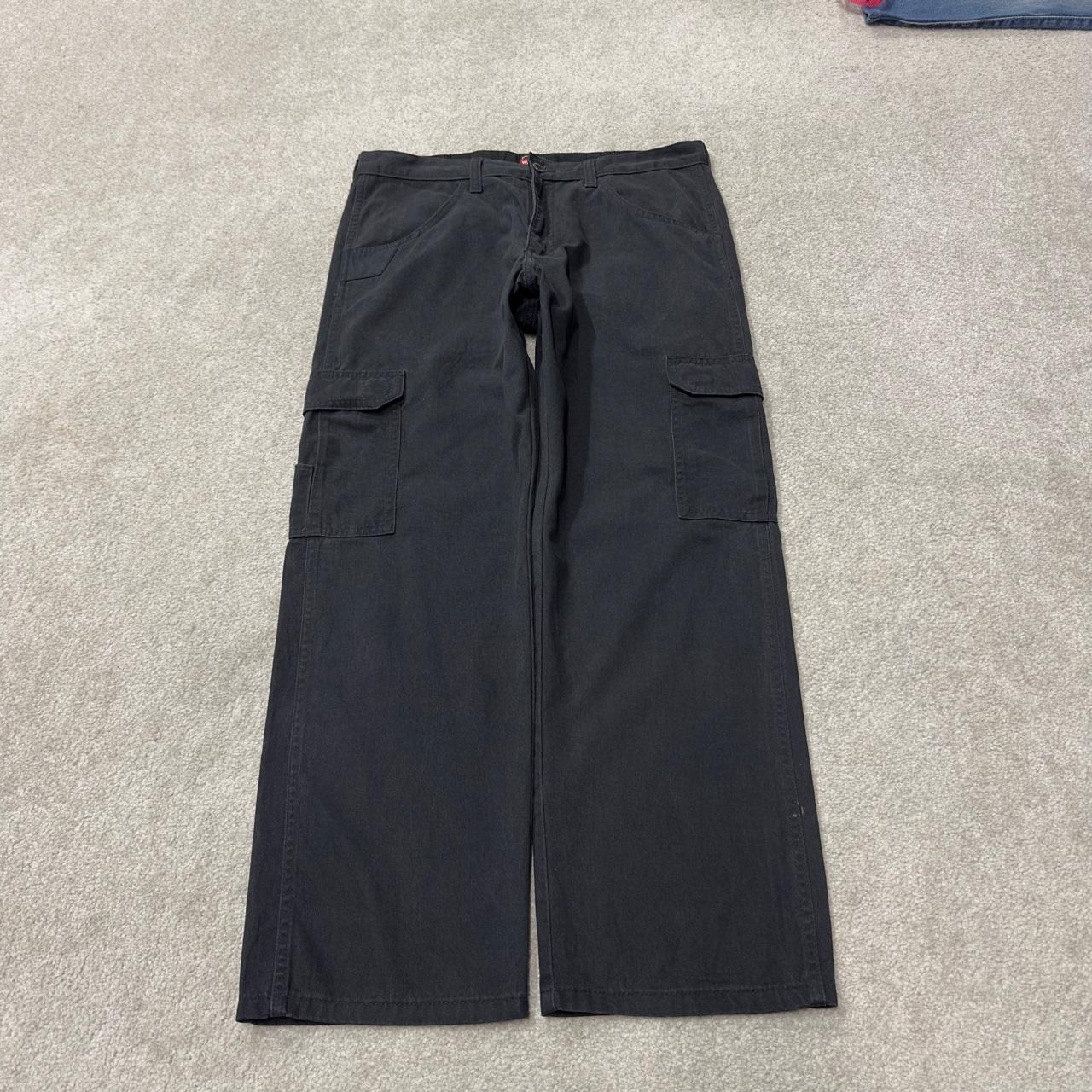 Wrangler cargo pants y2k black W34L30 Loose straight leg skater work pants