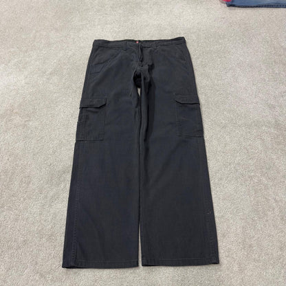 Wrangler cargo pants y2k black W34L30 Loose straight leg skater work pants