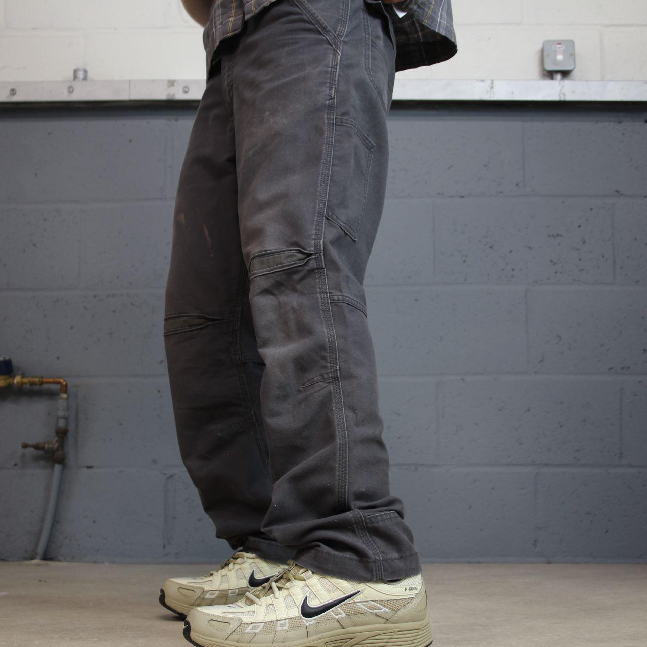 Carhartt carpenter pants relaxed y2k grey Loose straight leg skater style workwear pants