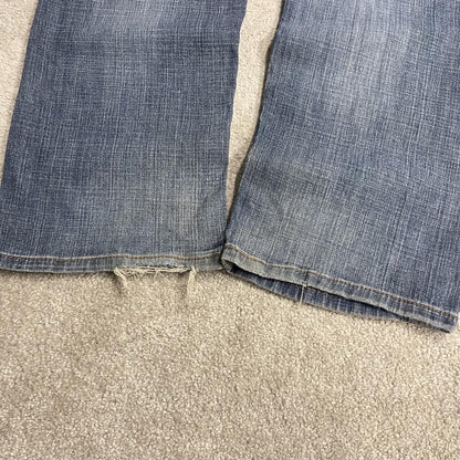 Levi's 505 straight fit jeans y2k blue Regular straight leg denim pants red tab logo