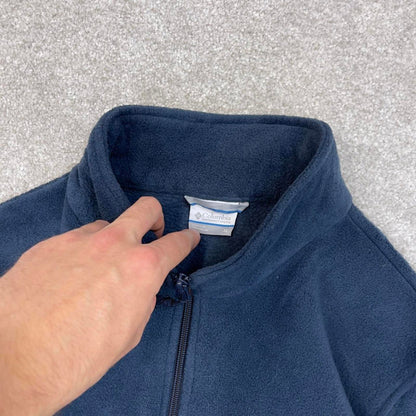 Blue Columbia technical 1/4 zip fleece XL y2k style autumn outdoors hiking