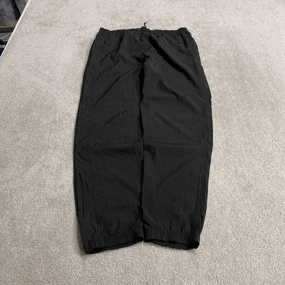 Vintage Reebok tracksuit bottoms loose black Large embroidered logo y2k drawstring track pants