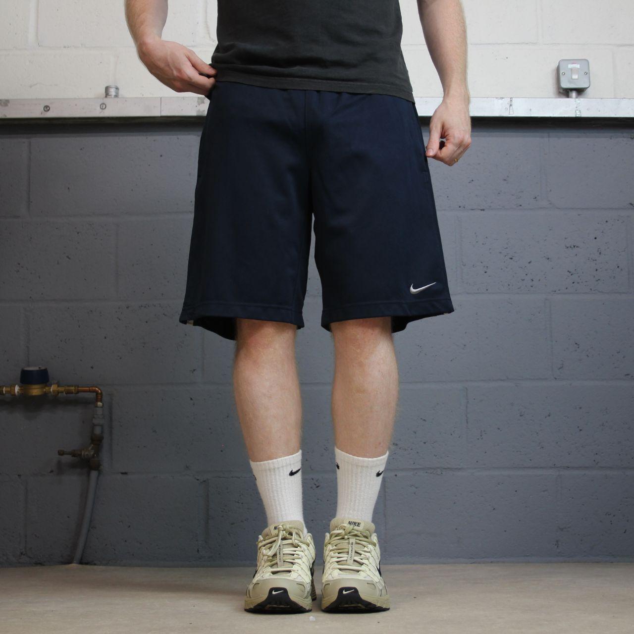 Nike sports shorts y2k loose navy comfy floaty summer gym shorts