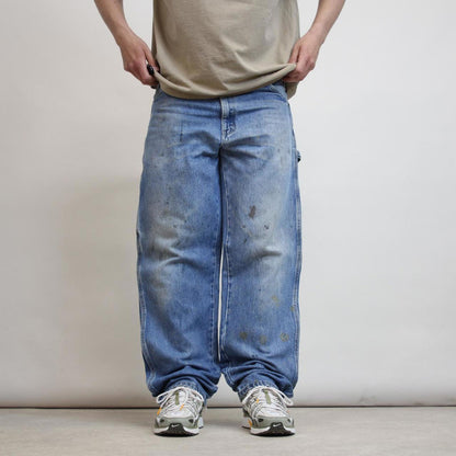 Mens baggy Dickies carpenter jeans W36 L34