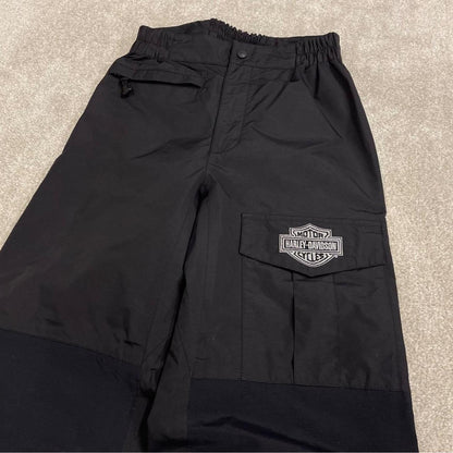 Harley Davidson waterproof bottoms black Embroidered waterproof pants technical rain trousers