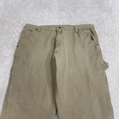 Y2K Wrangler carpenter jeans loose straight leg khaki beige Straight leg skater style work cargos