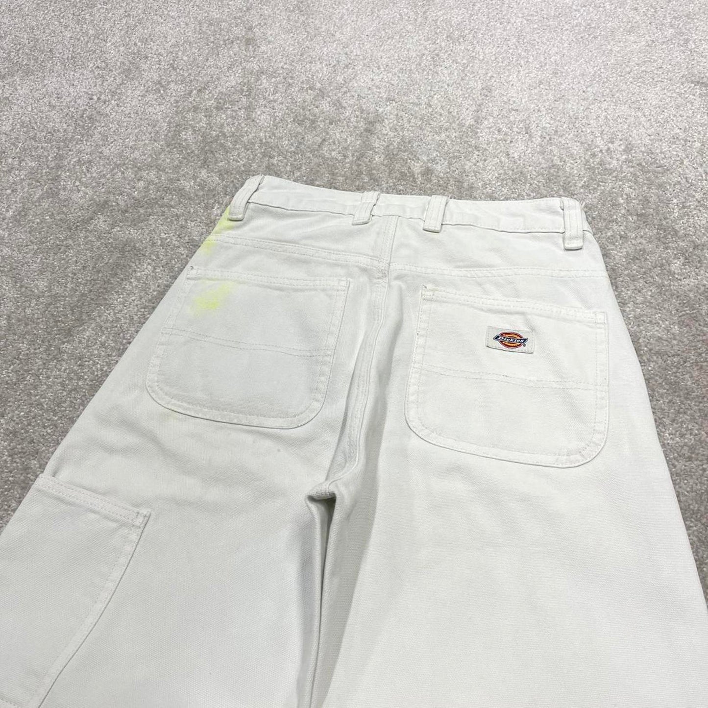 90s Dickies carpenter jeans skater style y2k white canvas cargo work pants