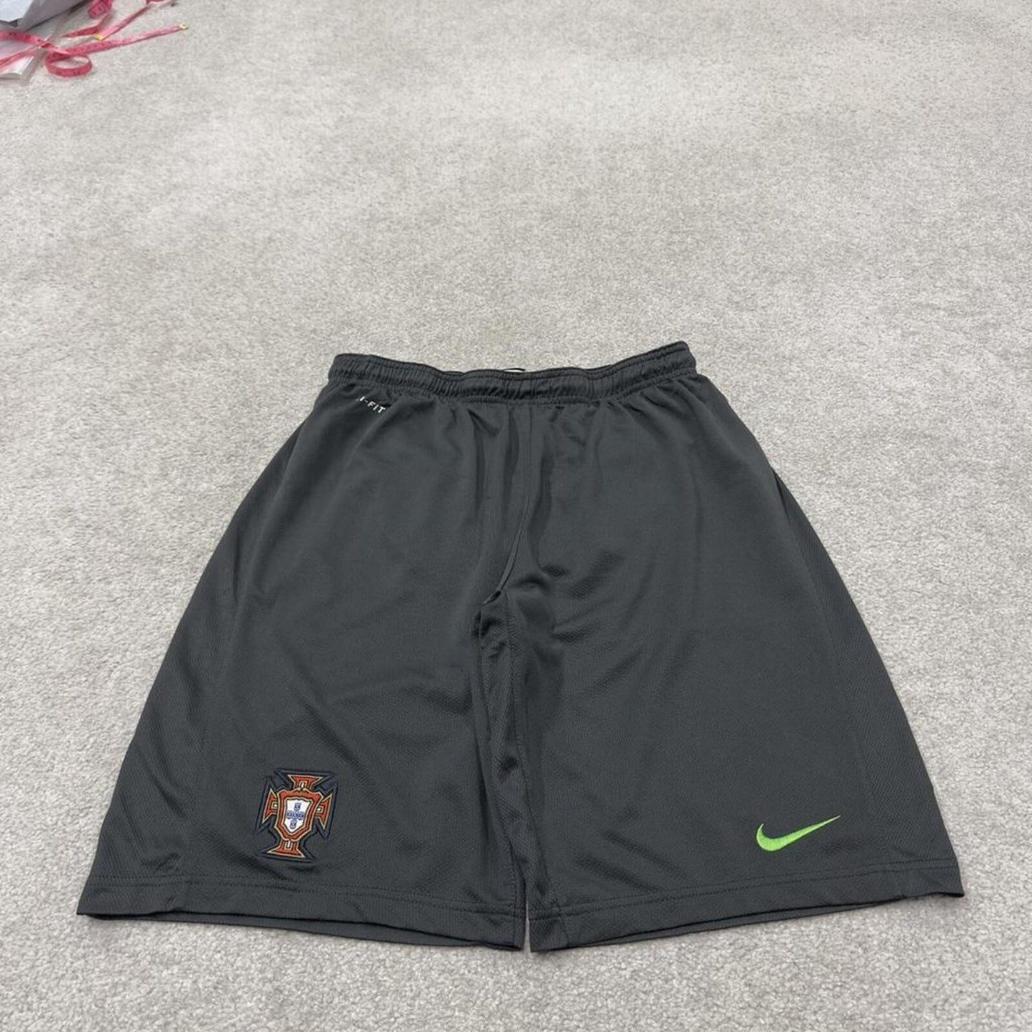 Portugal Nike football sports shorts y2k loose grey Casual style comfy loose floaty summer shorts