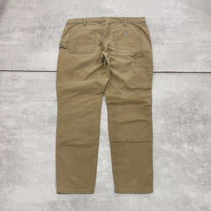 Carhartt double knee carpenter pants size 18 (W38 L30) khaki slim fit work trousers