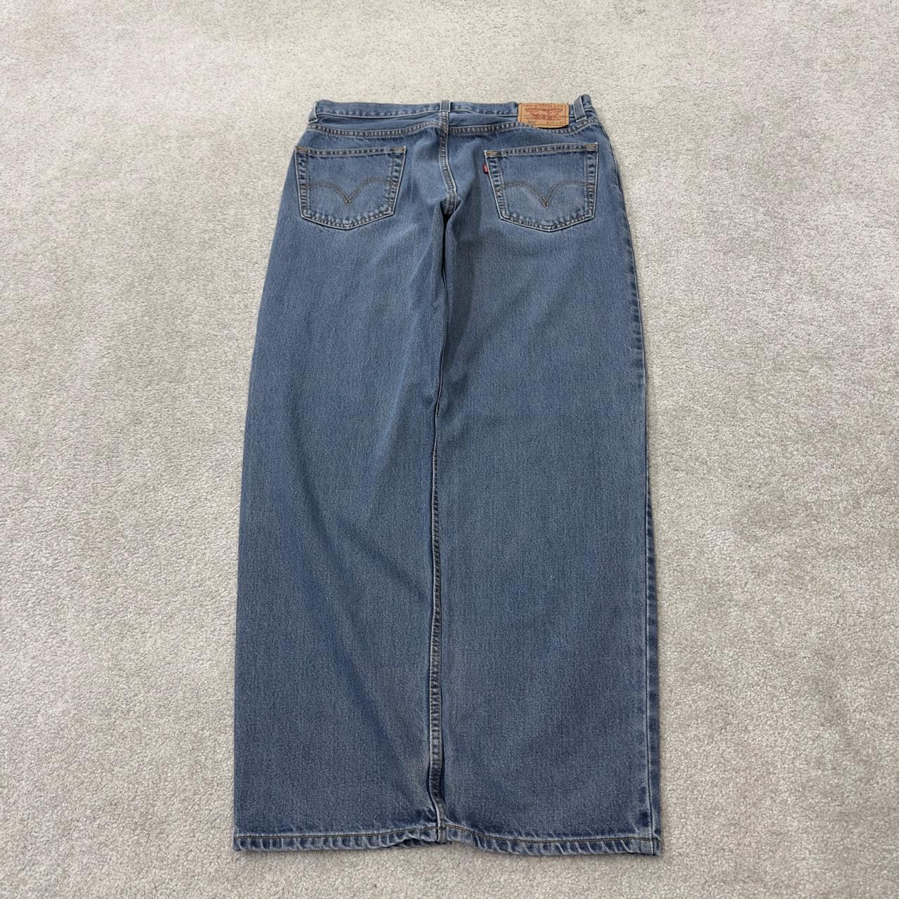 Levi’s 550 jeans y2k W36L32 blue denim Levi’s loose straight leg relaxed fit red tab logo pants