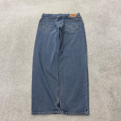 Levi’s 550 jeans y2k W36L32 blue denim Levi’s loose straight leg relaxed fit red tab logo pants