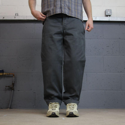 Dickies slim straight chino pants grey W34L30 Straight leg twill chino style skate work trousers