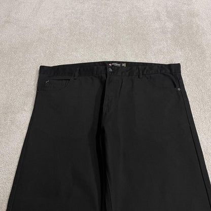 Y2K Southpole jeans straight fit black denim W46L34 Loose straight leg surf style pants