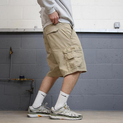 Y2K baggy Lee cargo technical shorts beige Loose chino utility summer festival hiking shorts
