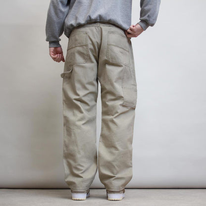 Berkley Jensen carpenter jeans W38L30 beige grey loose skater style cargos