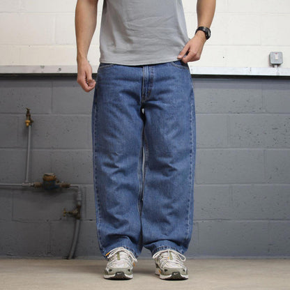 Baggy Levis 550 jeans W38 L29 blue loose 90s relaxed style skater jeans red tab logo