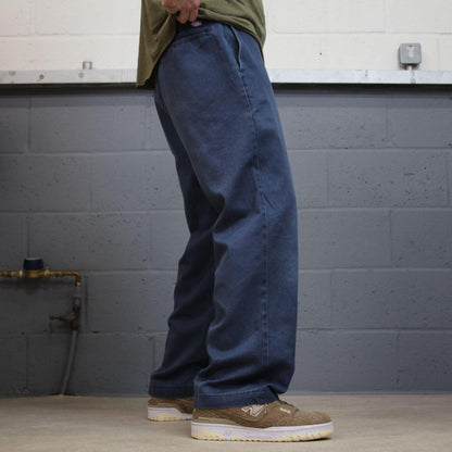 Dickies skater work pants navy loose straight leg fit Chino style skate trousers