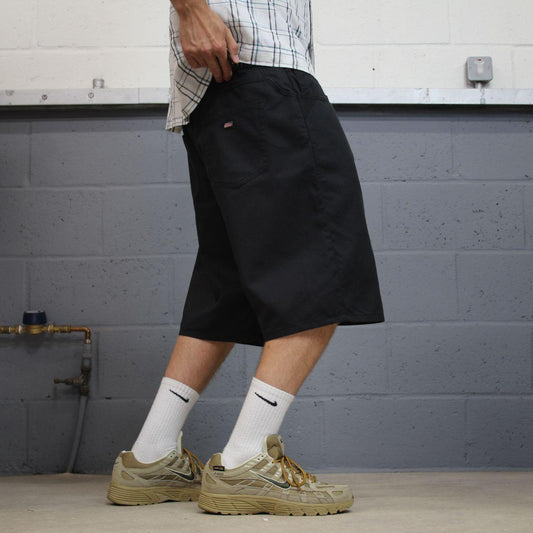Dickies chino shorts y2k black Loose leg skater / surf shorts festival