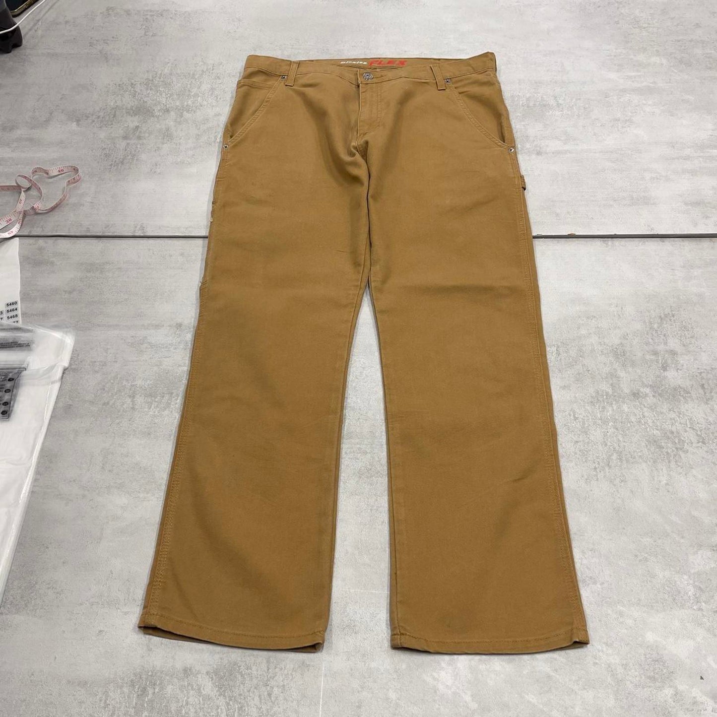 Tan Dickies carpenter jeans W36L30 loose canvas 90s style skater cargos