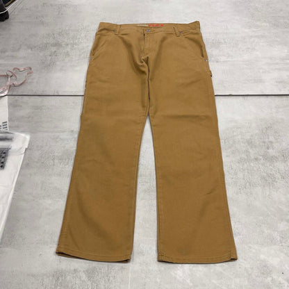 Tan Dickies carpenter jeans W36L30 loose canvas 90s style skater cargos