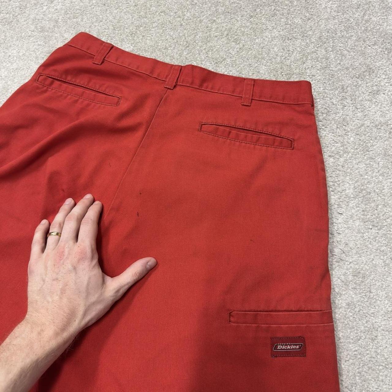 Dickies carpenter chino shorts red Chino style skater shorts loose leg festival
