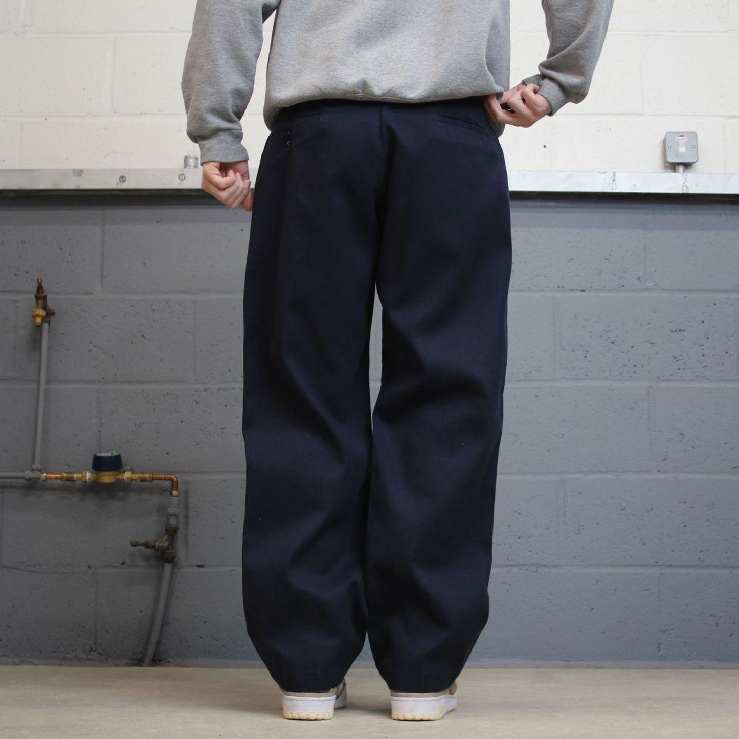 Y2K Dickies 874 work pants skater style navy Loose straight leg flex chino style trousers