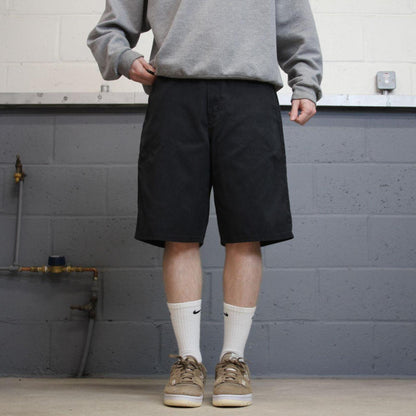 Dickies baggy Y2k W36 carpenter shorts faded black Twill chino skater style