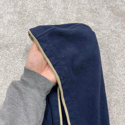 00s Columbia pullover fleece M men's navy y2k style autumn hoodie