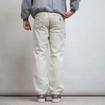 Carhartt carpenter jeans W30L30 beige 90s workwear skate style cargo pants