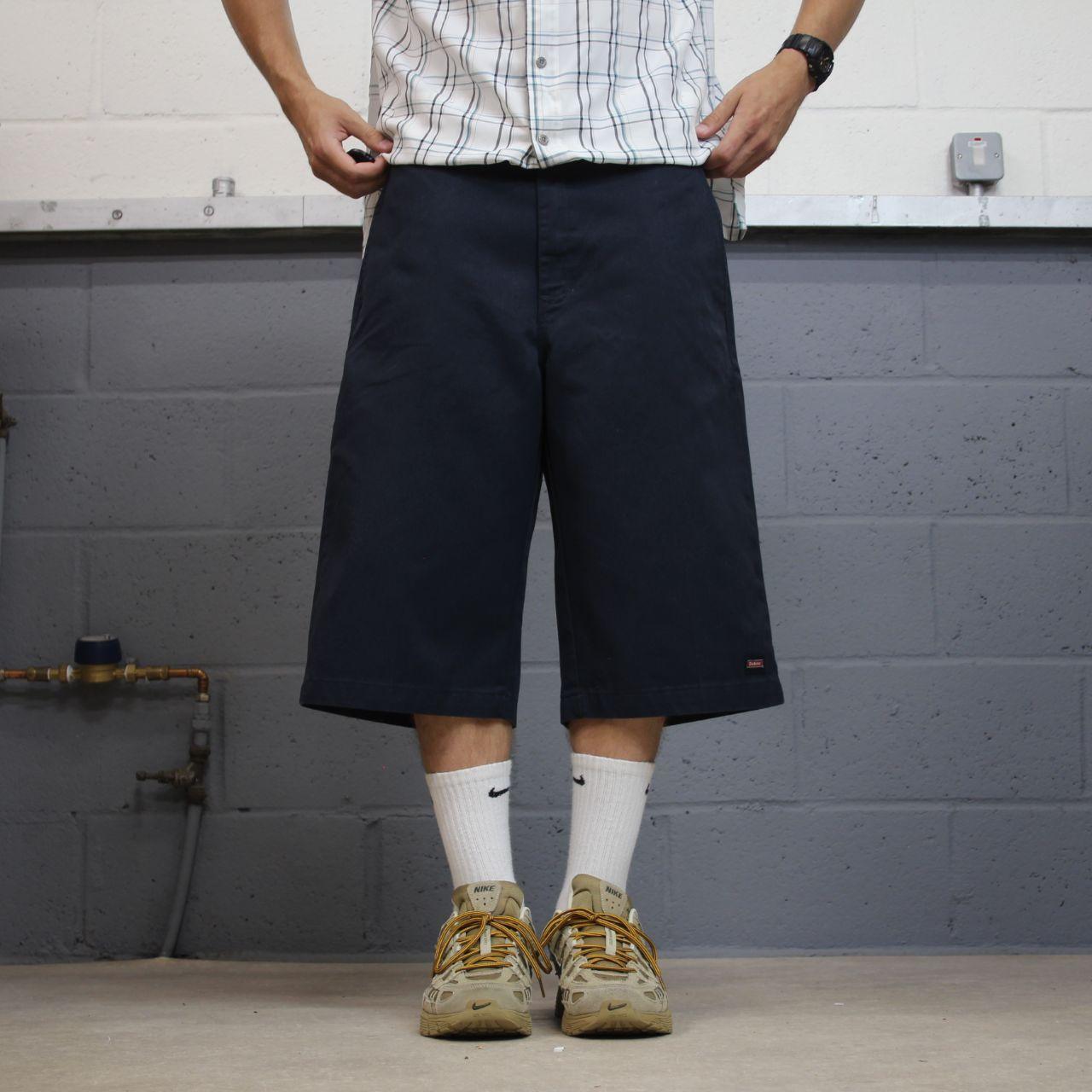 Dickies long baggy shorts chino carpenter navy Cargo style skater / surf shorts summer festival