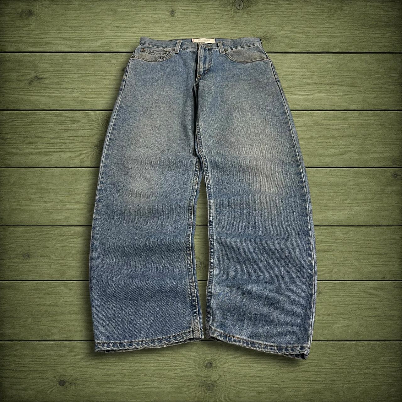 Y2K Levi’s 550 jeans W30L30 straight leg relaxed blue Relaxed fit 5 pocket pants red tab logo