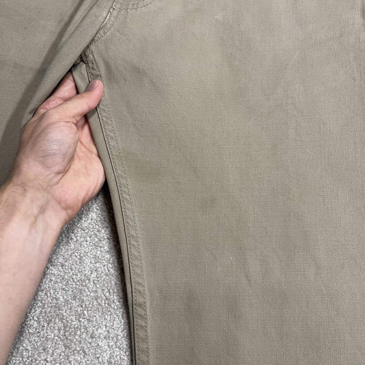 Y2K Levi’s 505 jeans straight leg khaki beige Straight fit 5 pocket pants belt loops white tab logo
