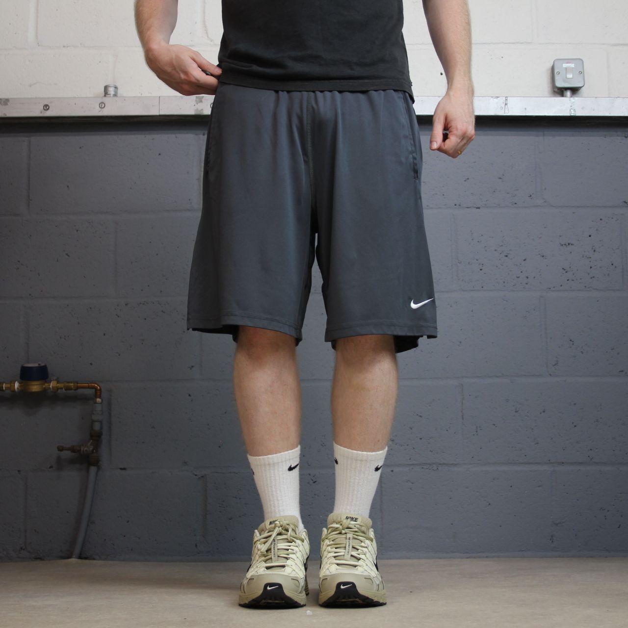 Nike sports shorts y2k loose grey Dri-Fit comfy floaty summer gym shorts