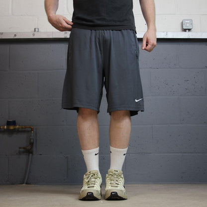 Nike sports shorts y2k loose grey Dri-Fit comfy floaty summer gym shorts