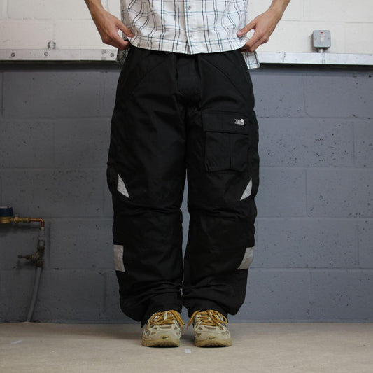 Tour Master Cortech motorcycle pants men’s Large black Cordura construction cargos
